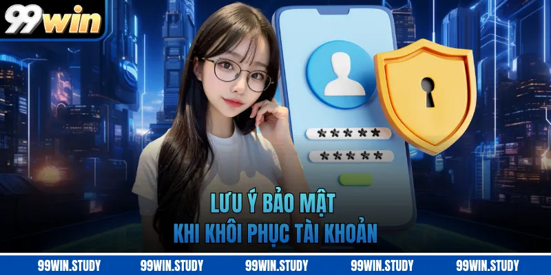 Lưu ý bảo mật khi khôi phục tài khoản